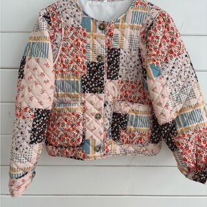 Quilted crop jacket